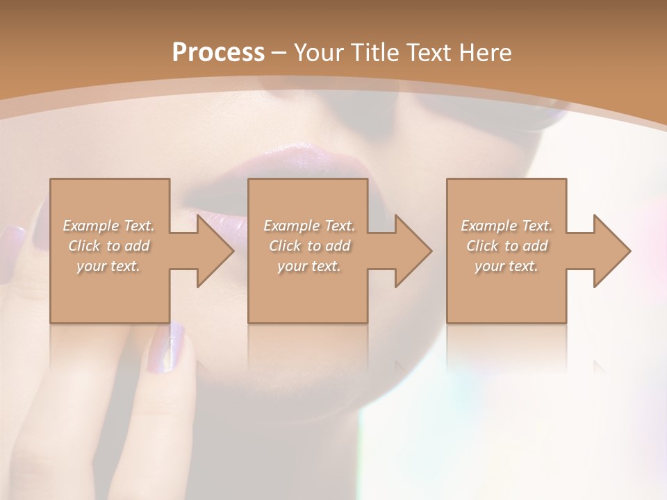 Glamour Portrait Of Beautiful Young Woman In Big Violet Fashion Sunglasses PowerPoint Template