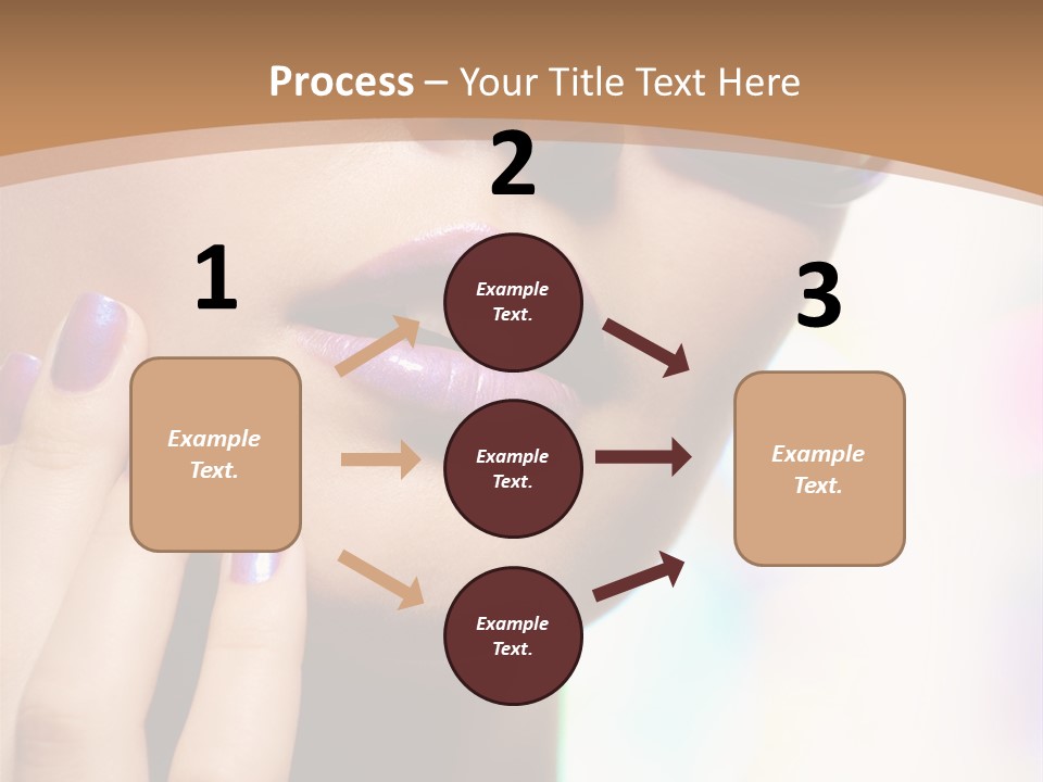 Glamour Portrait Of Beautiful Young Woman In Big Violet Fashion Sunglasses PowerPoint Template