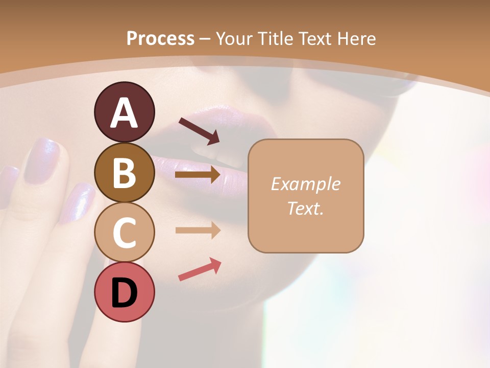 Glamour Portrait Of Beautiful Young Woman In Big Violet Fashion Sunglasses PowerPoint Template