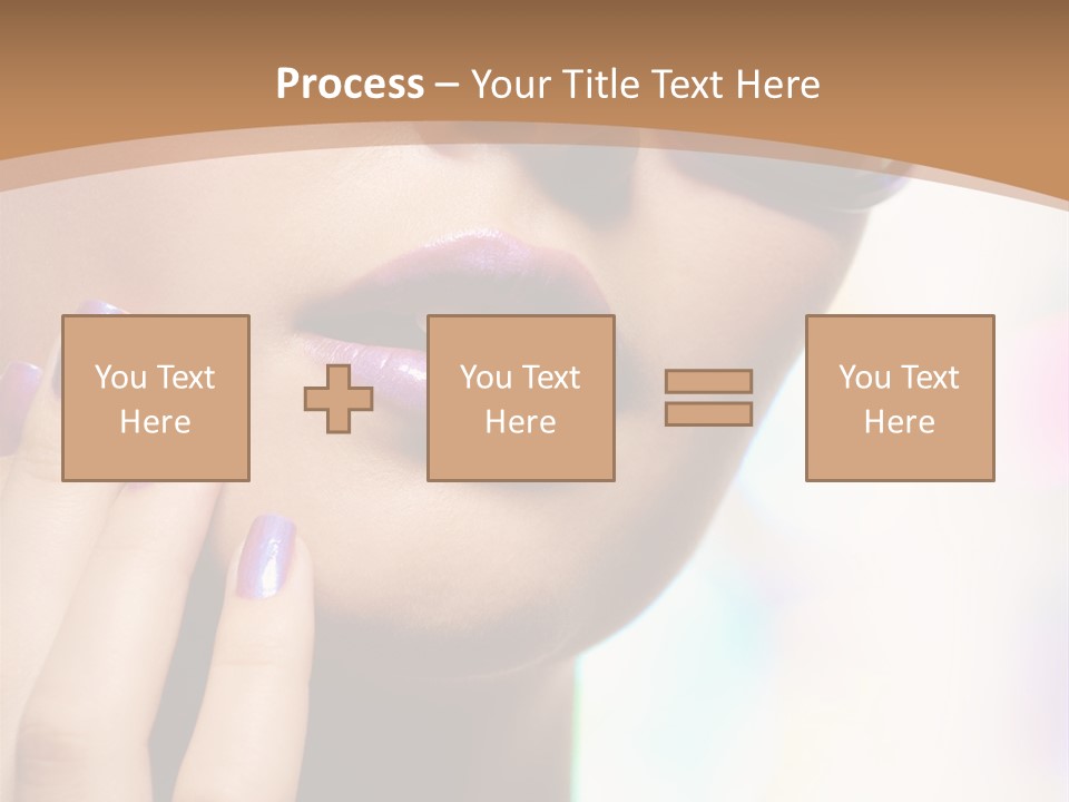 Glamour Portrait Of Beautiful Young Woman In Big Violet Fashion Sunglasses PowerPoint Template