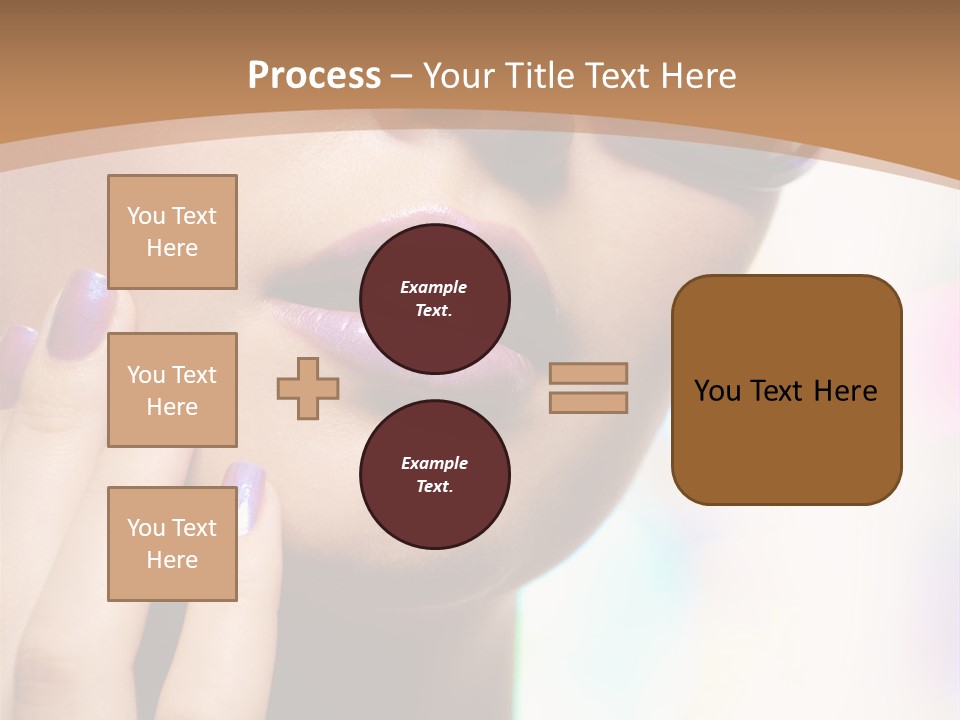 Glamour Portrait Of Beautiful Young Woman In Big Violet Fashion Sunglasses PowerPoint Template