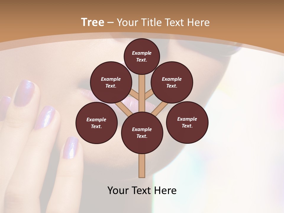 Glamour Portrait Of Beautiful Young Woman In Big Violet Fashion Sunglasses PowerPoint Template