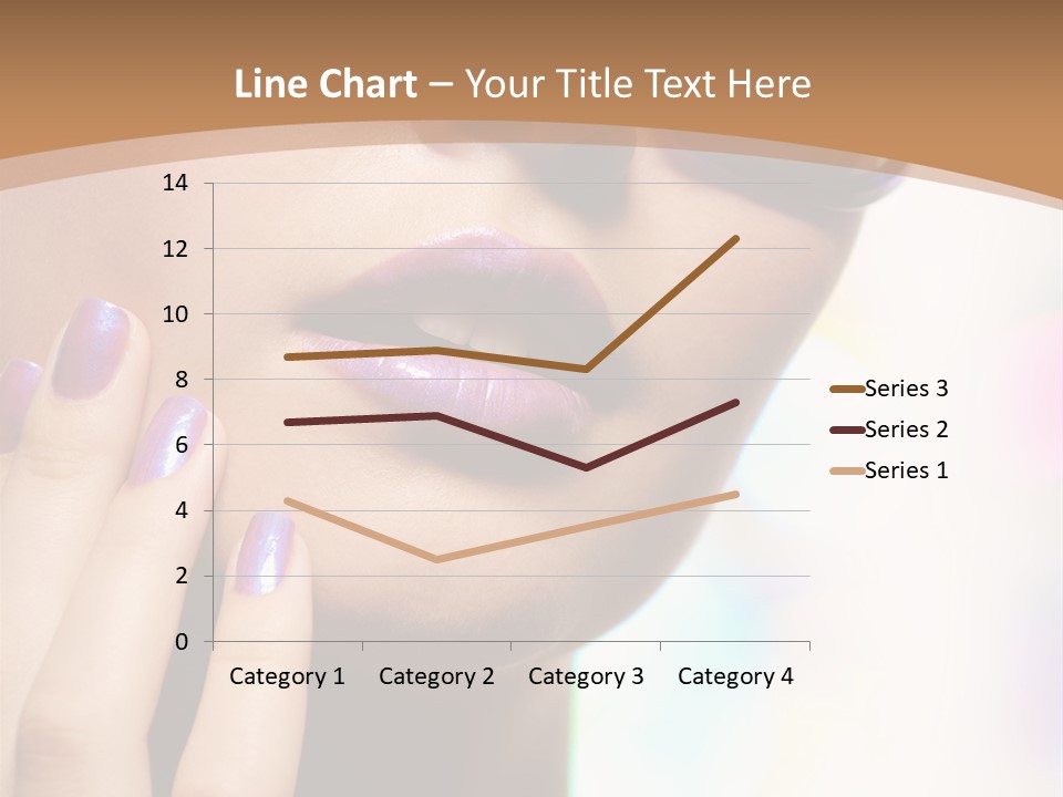 Glamour Portrait Of Beautiful Young Woman In Big Violet Fashion Sunglasses PowerPoint Template