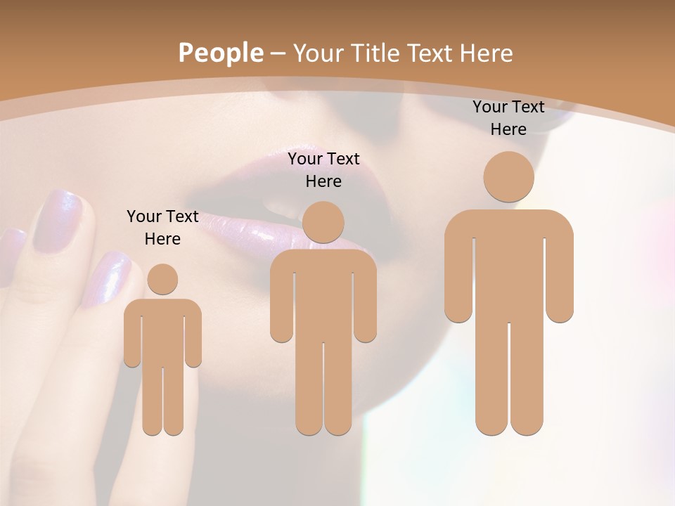 Glamour Portrait Of Beautiful Young Woman In Big Violet Fashion Sunglasses PowerPoint Template