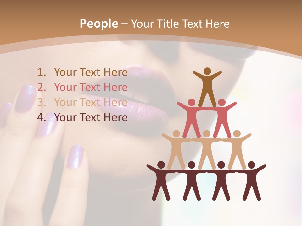 Glamour Portrait Of Beautiful Young Woman In Big Violet Fashion Sunglasses PowerPoint Template