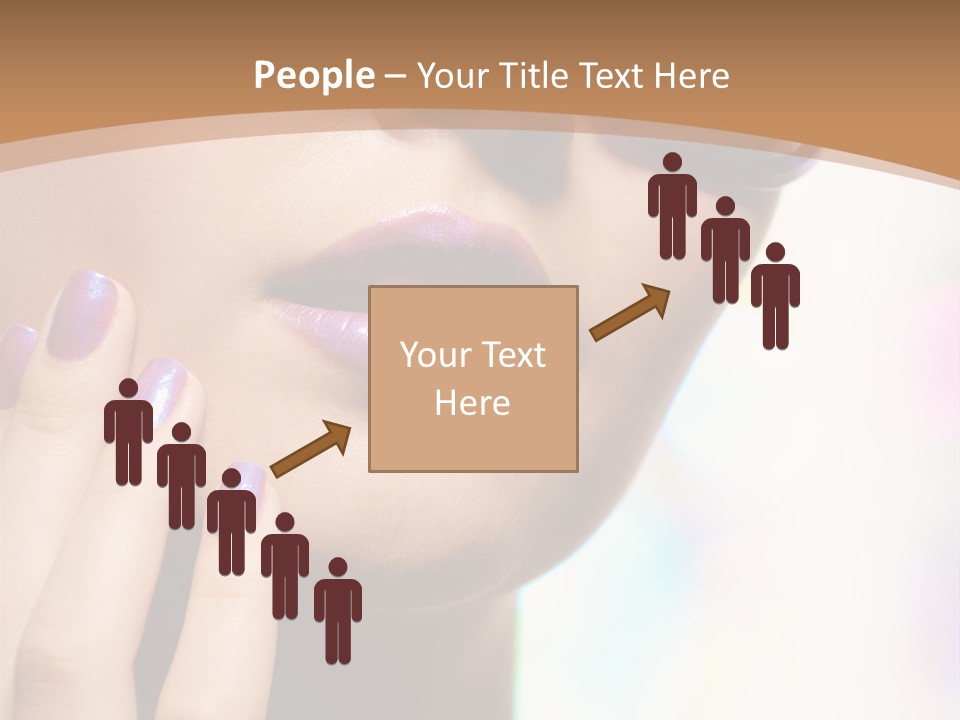 Glamour Portrait Of Beautiful Young Woman In Big Violet Fashion Sunglasses PowerPoint Template