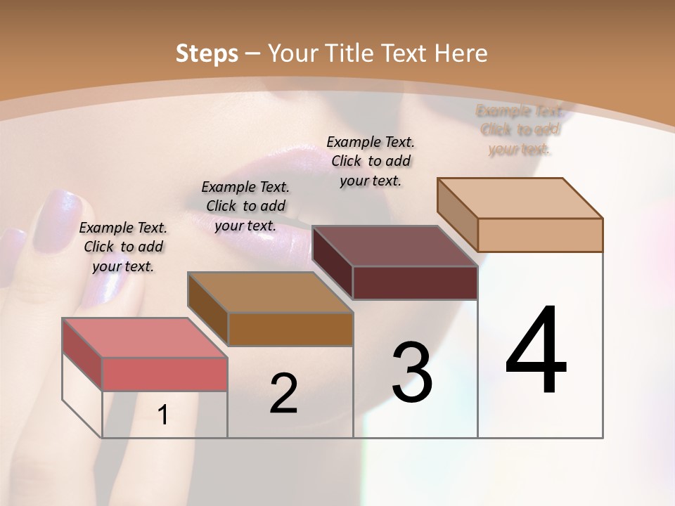 Glamour Portrait Of Beautiful Young Woman In Big Violet Fashion Sunglasses PowerPoint Template