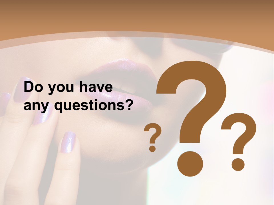 Glamour Portrait Of Beautiful Young Woman In Big Violet Fashion Sunglasses PowerPoint Template