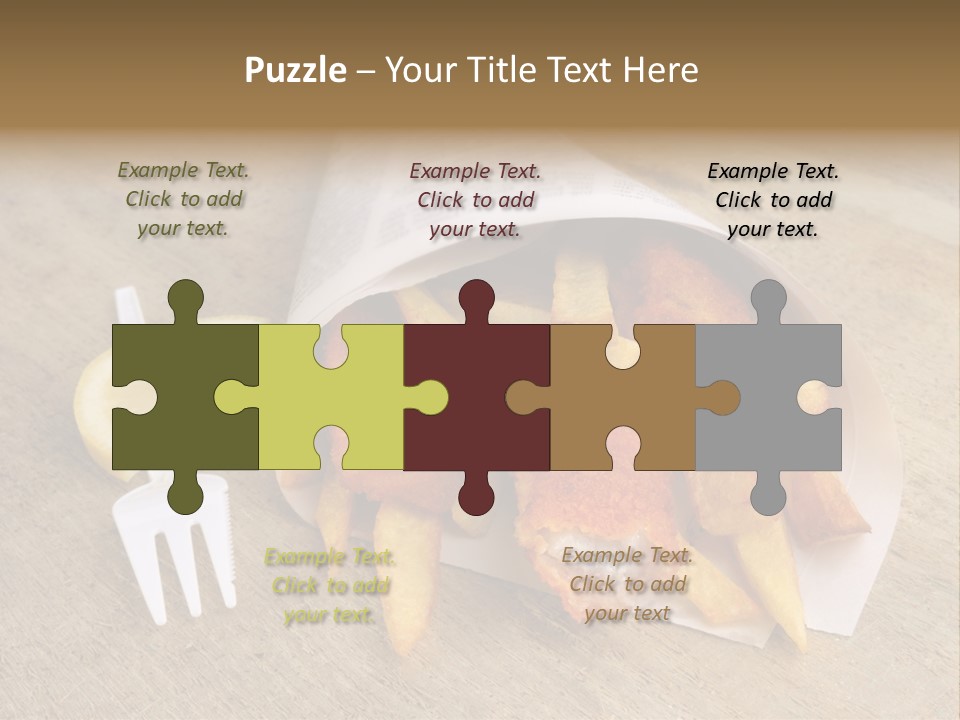 Fish And Chips On The Table PowerPoint Template