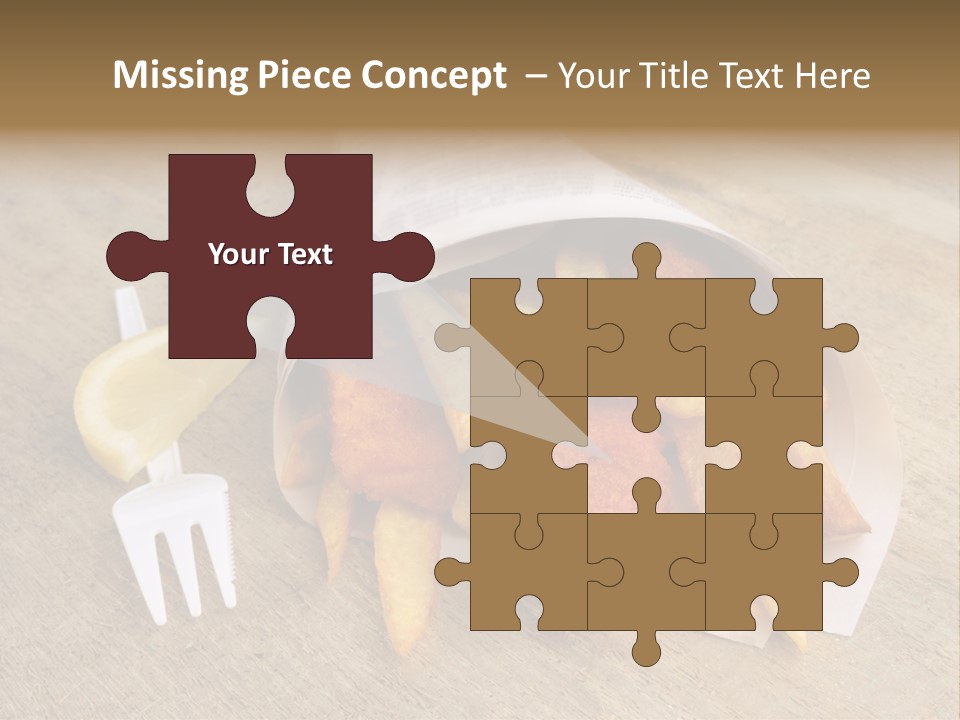 Fish And Chips On The Table PowerPoint Template