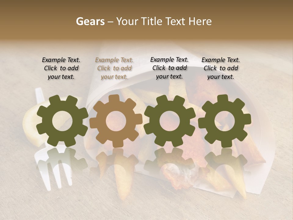 Fish And Chips On The Table PowerPoint Template