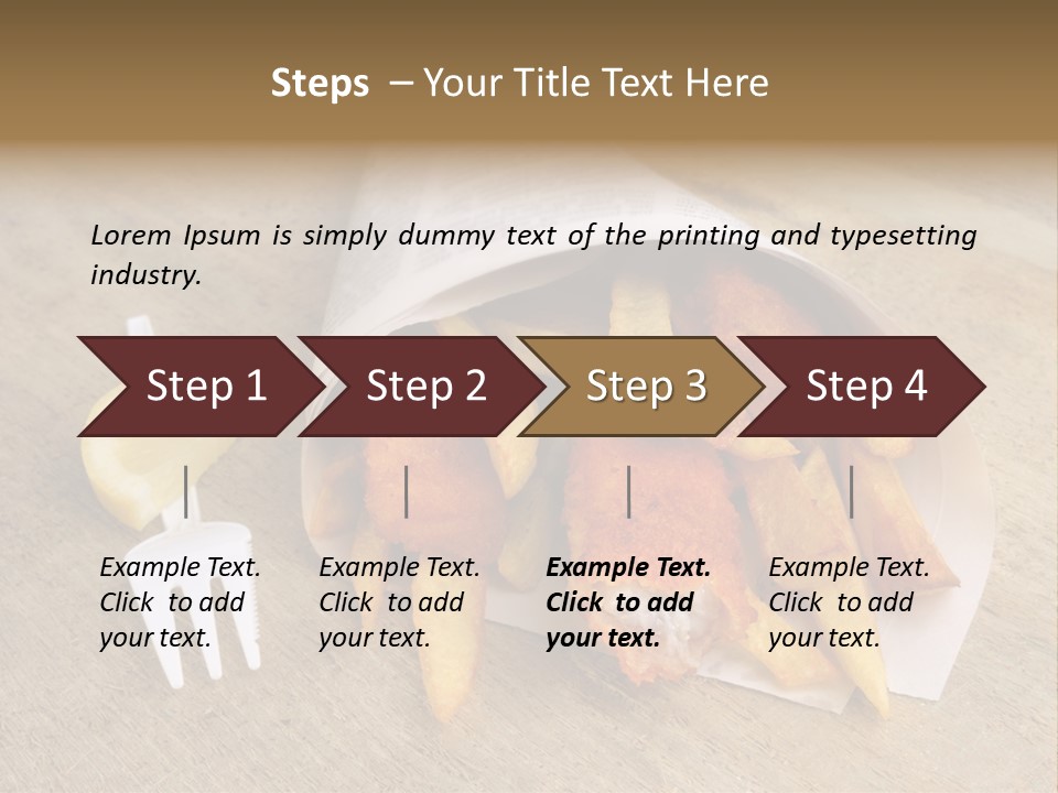 Fish And Chips On The Table PowerPoint Template