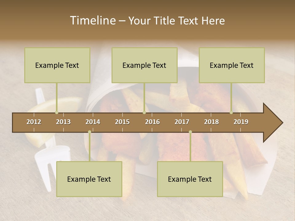 Fish And Chips On The Table PowerPoint Template