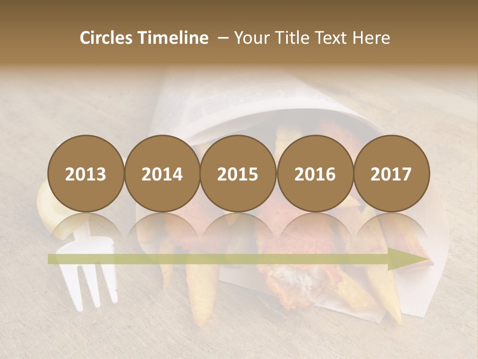 Fish And Chips On The Table PowerPoint Template