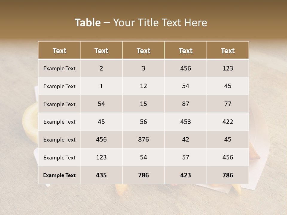 Fish And Chips On The Table PowerPoint Template