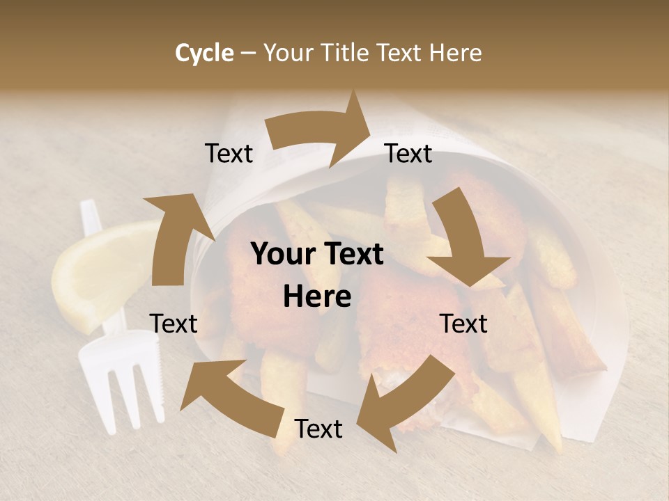 Fish And Chips On The Table PowerPoint Template