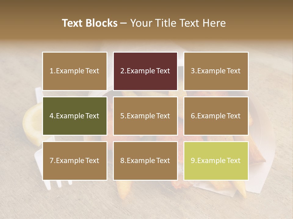 Fish And Chips On The Table PowerPoint Template