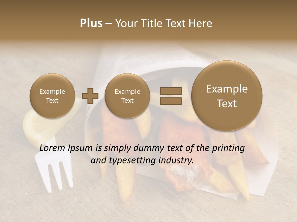 Fish And Chips On The Table PowerPoint Template