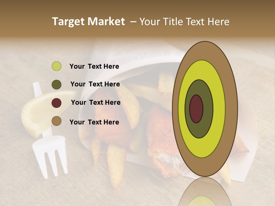 Fish And Chips On The Table PowerPoint Template