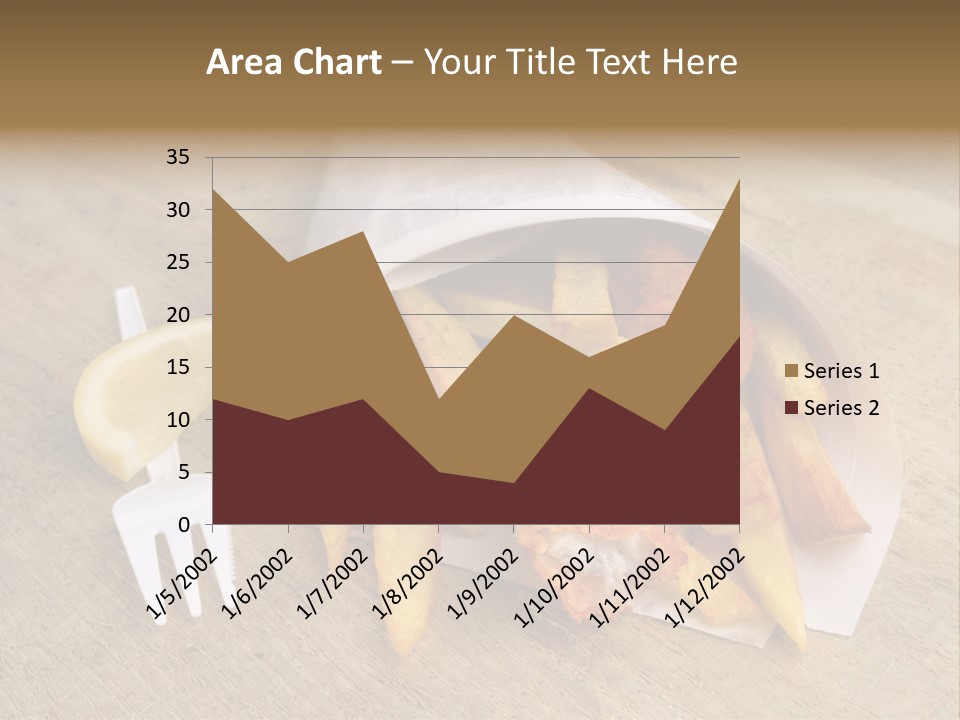 Fish And Chips On The Table PowerPoint Template