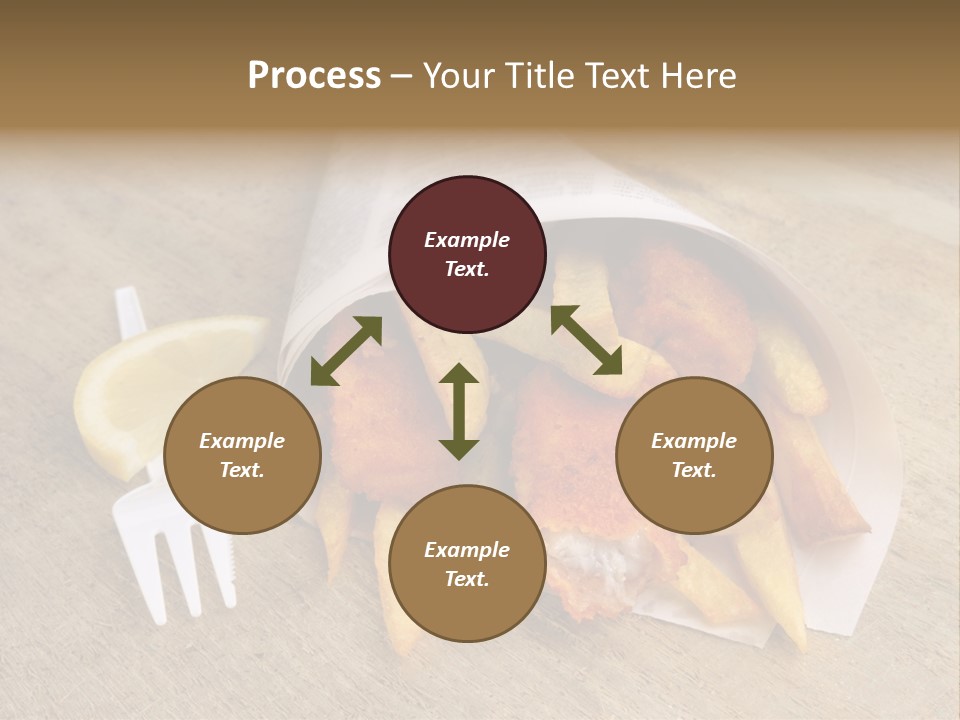 Fish And Chips On The Table PowerPoint Template