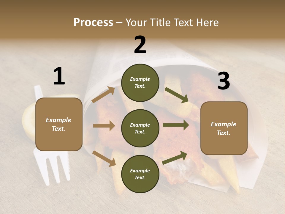 Fish And Chips On The Table PowerPoint Template