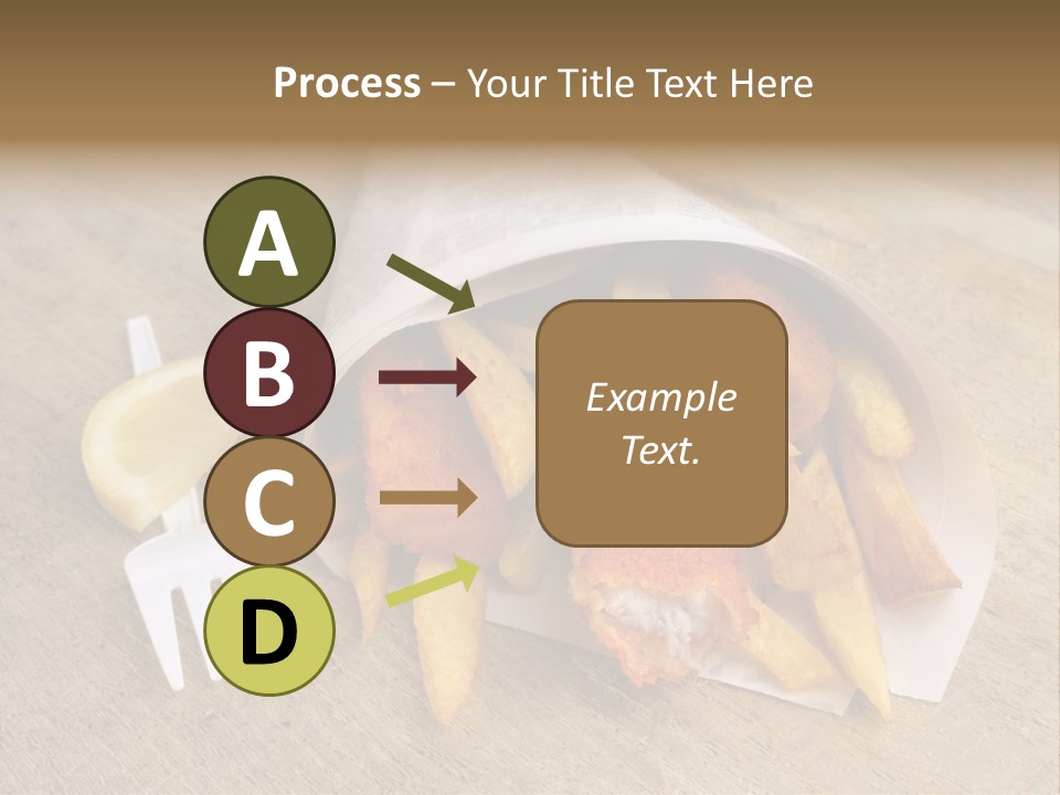 Fish And Chips On The Table PowerPoint Template