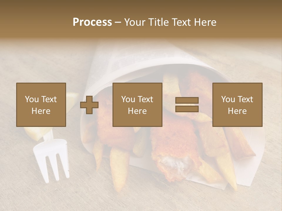 Fish And Chips On The Table PowerPoint Template
