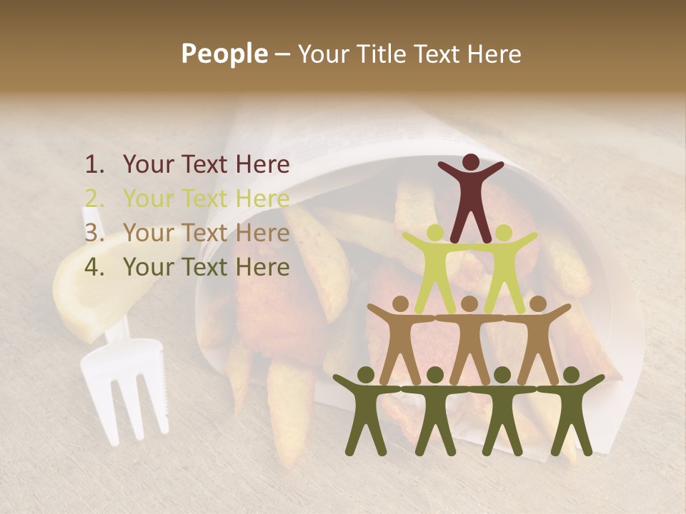 Fish And Chips On The Table PowerPoint Template
