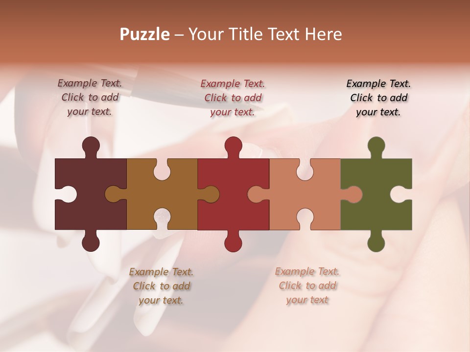 Stage Of Manicure: Modeling Of Nail With Acryl. Manicurist Serve Client In Beauty Salon. PowerPoint Template