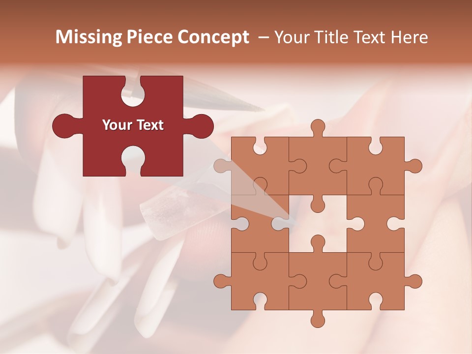 Stage Of Manicure: Modeling Of Nail With Acryl. Manicurist Serve Client In Beauty Salon. PowerPoint Template