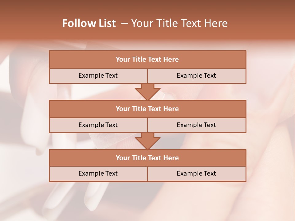Stage Of Manicure: Modeling Of Nail With Acryl. Manicurist Serve Client In Beauty Salon. PowerPoint Template