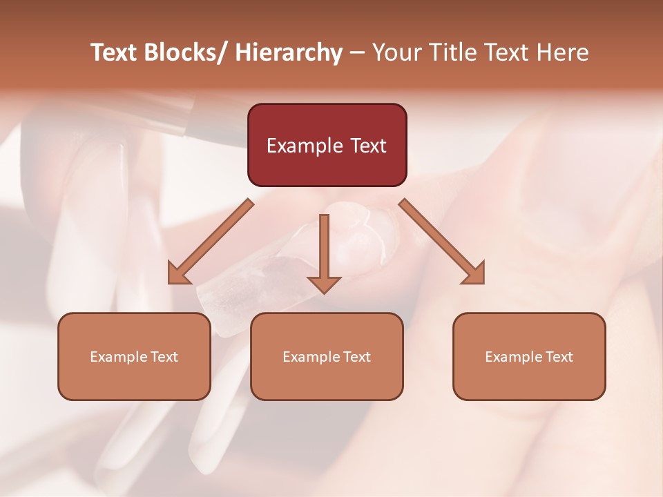 Stage Of Manicure: Modeling Of Nail With Acryl. Manicurist Serve Client In Beauty Salon. PowerPoint Template