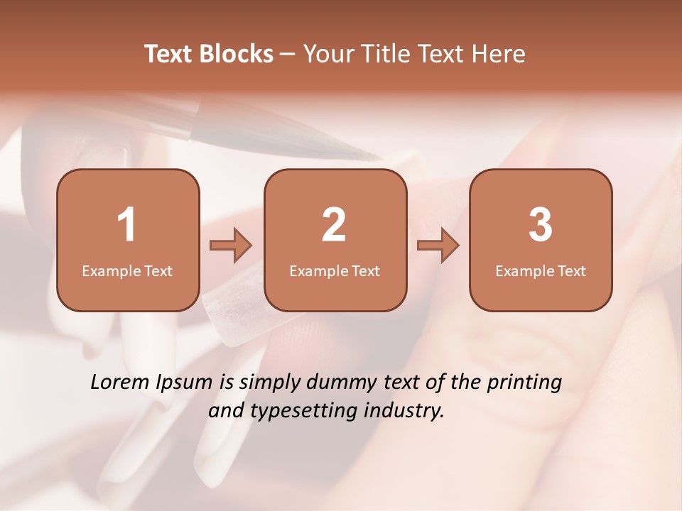 Stage Of Manicure: Modeling Of Nail With Acryl. Manicurist Serve Client In Beauty Salon. PowerPoint Template