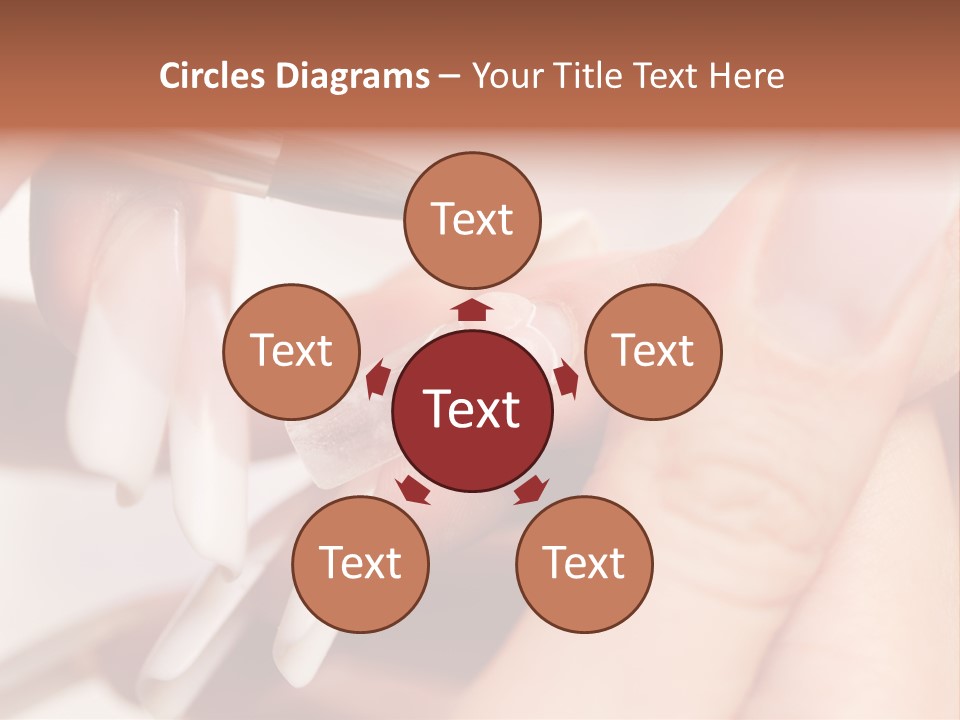 Stage Of Manicure: Modeling Of Nail With Acryl. Manicurist Serve Client In Beauty Salon. PowerPoint Template
