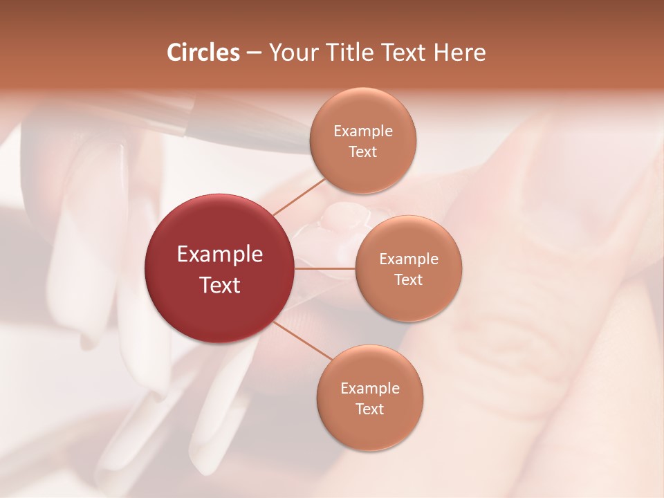 Stage Of Manicure: Modeling Of Nail With Acryl. Manicurist Serve Client In Beauty Salon. PowerPoint Template