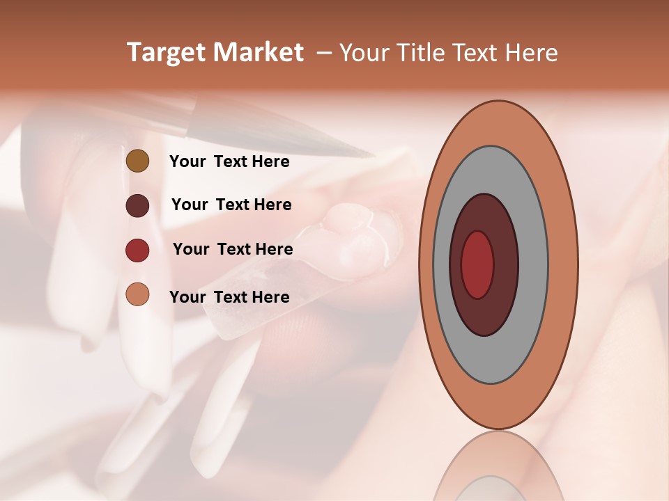 Stage Of Manicure: Modeling Of Nail With Acryl. Manicurist Serve Client In Beauty Salon. PowerPoint Template