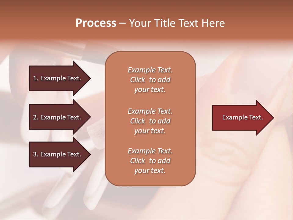 Stage Of Manicure: Modeling Of Nail With Acryl. Manicurist Serve Client In Beauty Salon. PowerPoint Template