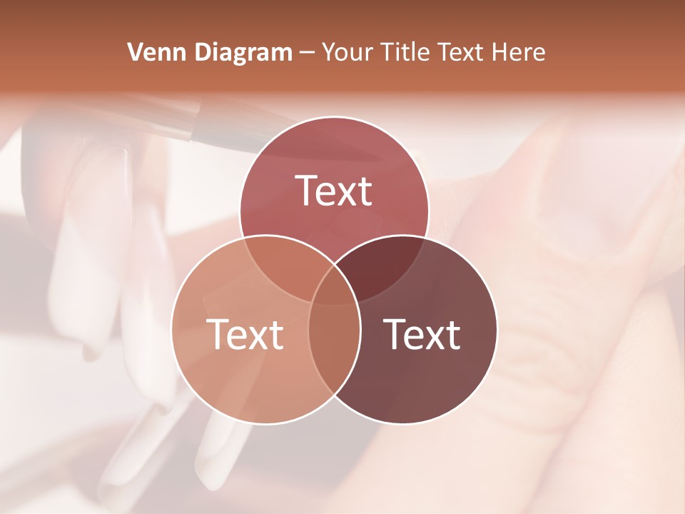 Stage Of Manicure: Modeling Of Nail With Acryl. Manicurist Serve Client In Beauty Salon. PowerPoint Template