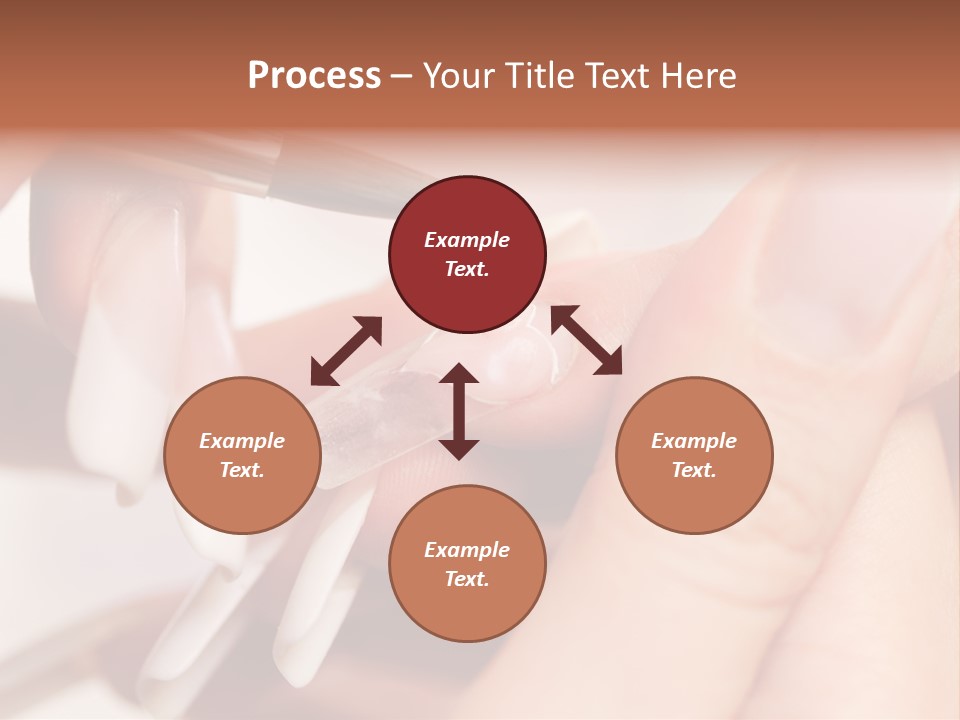 Stage Of Manicure: Modeling Of Nail With Acryl. Manicurist Serve Client In Beauty Salon. PowerPoint Template