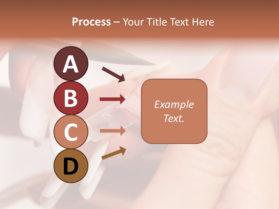 Stage Of Manicure: Modeling Of Nail With Acryl. Manicurist Serve Client In Beauty Salon. PowerPoint Template