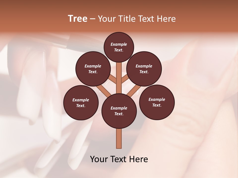 Stage Of Manicure: Modeling Of Nail With Acryl. Manicurist Serve Client In Beauty Salon. PowerPoint Template