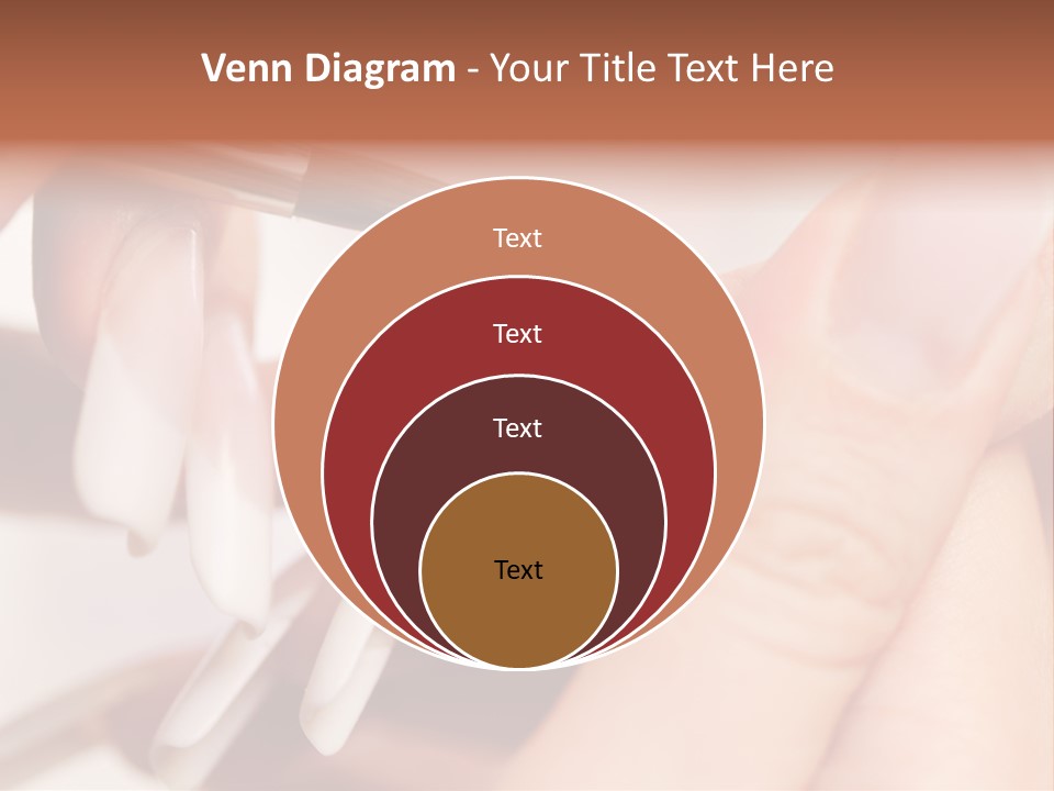 Stage Of Manicure: Modeling Of Nail With Acryl. Manicurist Serve Client In Beauty Salon. PowerPoint Template