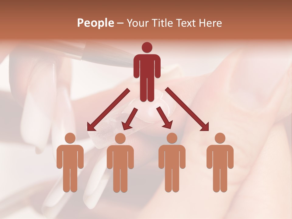 Stage Of Manicure: Modeling Of Nail With Acryl. Manicurist Serve Client In Beauty Salon. PowerPoint Template