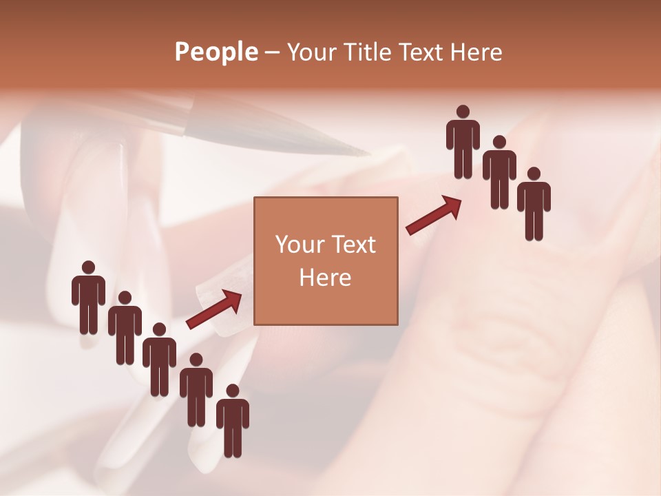 Stage Of Manicure: Modeling Of Nail With Acryl. Manicurist Serve Client In Beauty Salon. PowerPoint Template