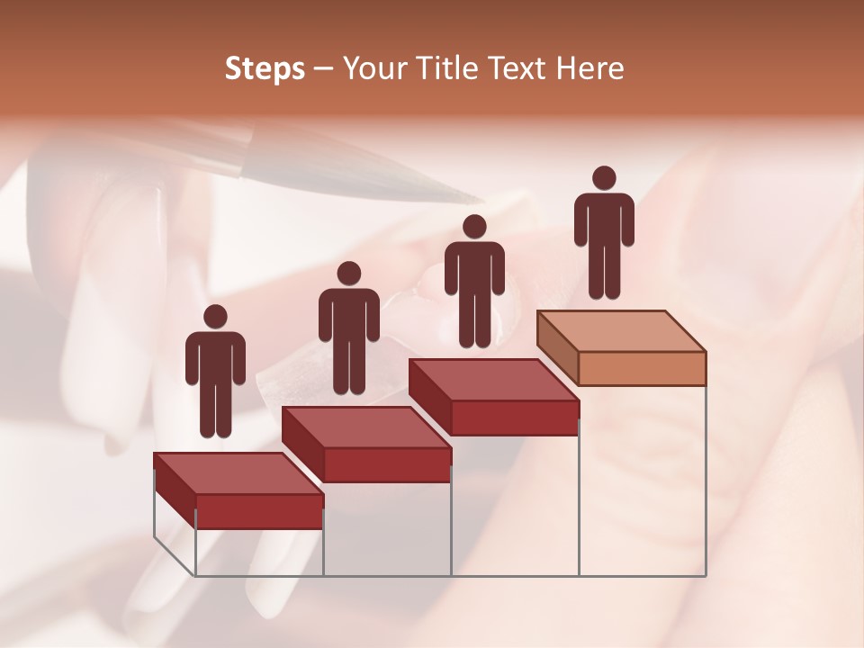 Stage Of Manicure: Modeling Of Nail With Acryl. Manicurist Serve Client In Beauty Salon. PowerPoint Template