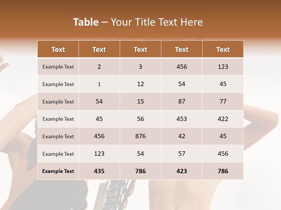 Players Trying To Block A Dangerous Attack In A Beach Volleyball Game PowerPoint Template