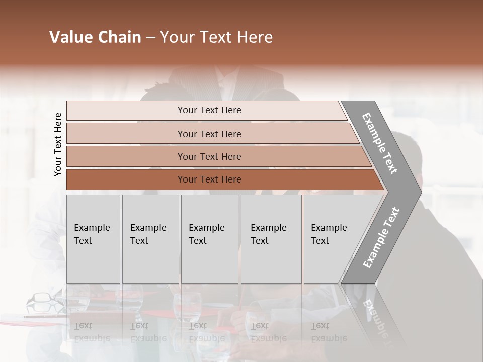 International Business Team Smiling At The Camera In Office PowerPoint Template