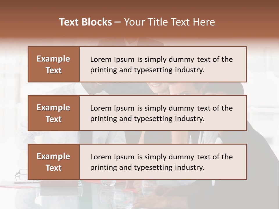 International Business Team Smiling At The Camera In Office PowerPoint Template