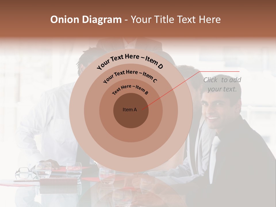 International Business Team Smiling At The Camera In Office PowerPoint Template